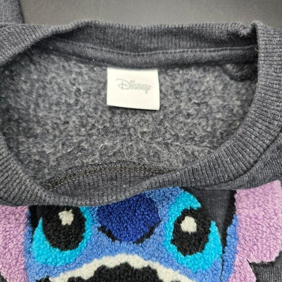 Disney Stitch Toddler Sweatshirt 4T Gray Pullover Soft & Cozy Pullover JJ3931 - Picture 4 of 8